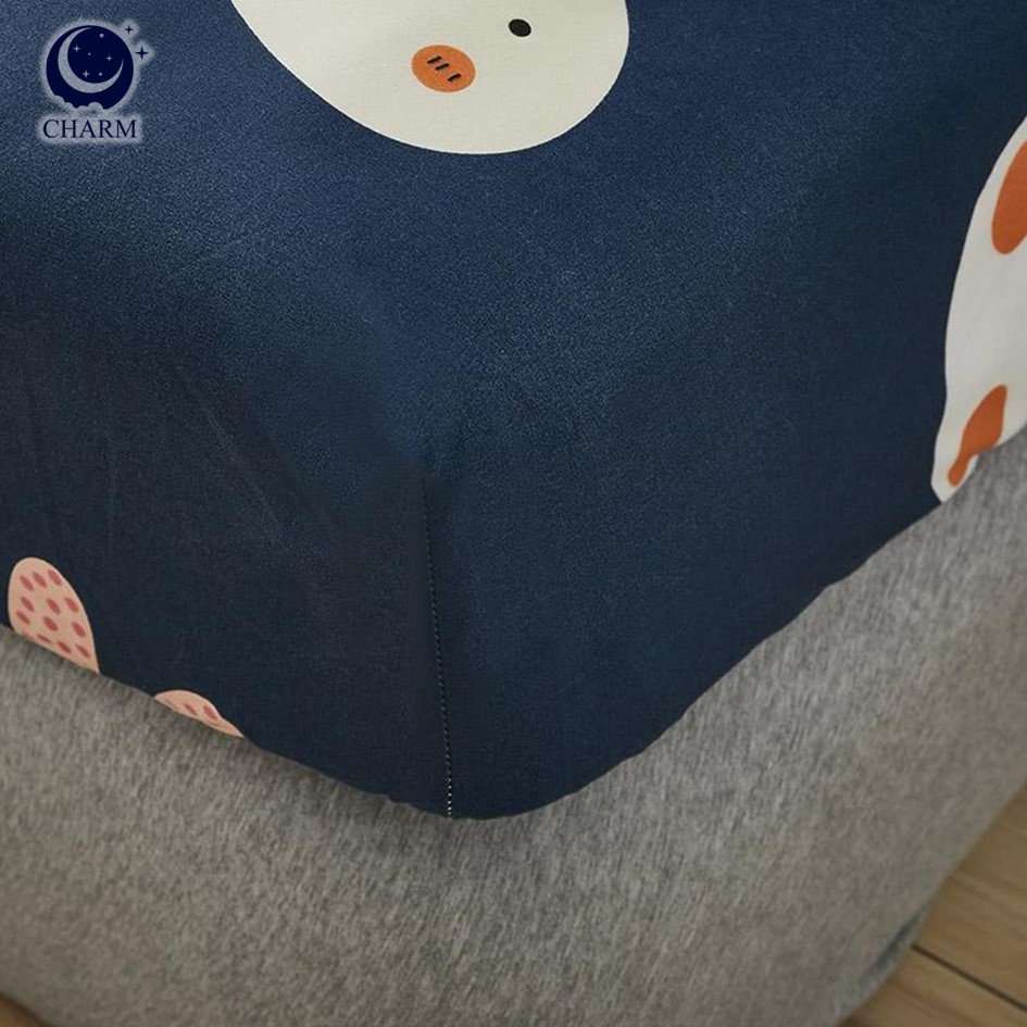 CHARM ชุดผ้าปูที่นอน + ผ้านวม 5 ฟุต 4 ชิ้น ลาย NAVY BUNNY คอลเลคชั่น DREAMY_7